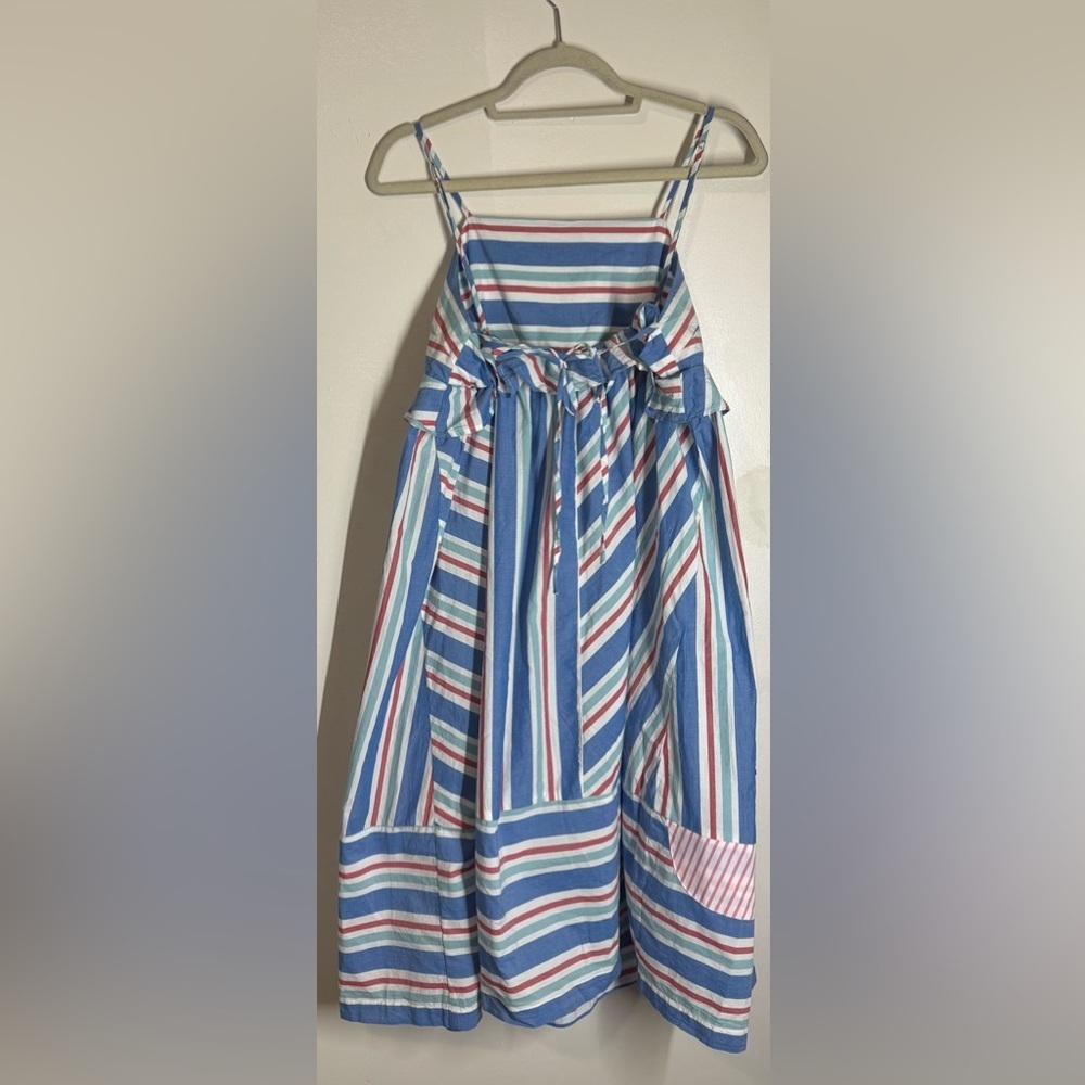 Anthropologie Striped Sundress in Blue, Red, Pink, Yellow - Picture 6 of 9